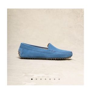 Women's size 37.5 brand new never worn blue M.Gemi Feliz Suede Loafers